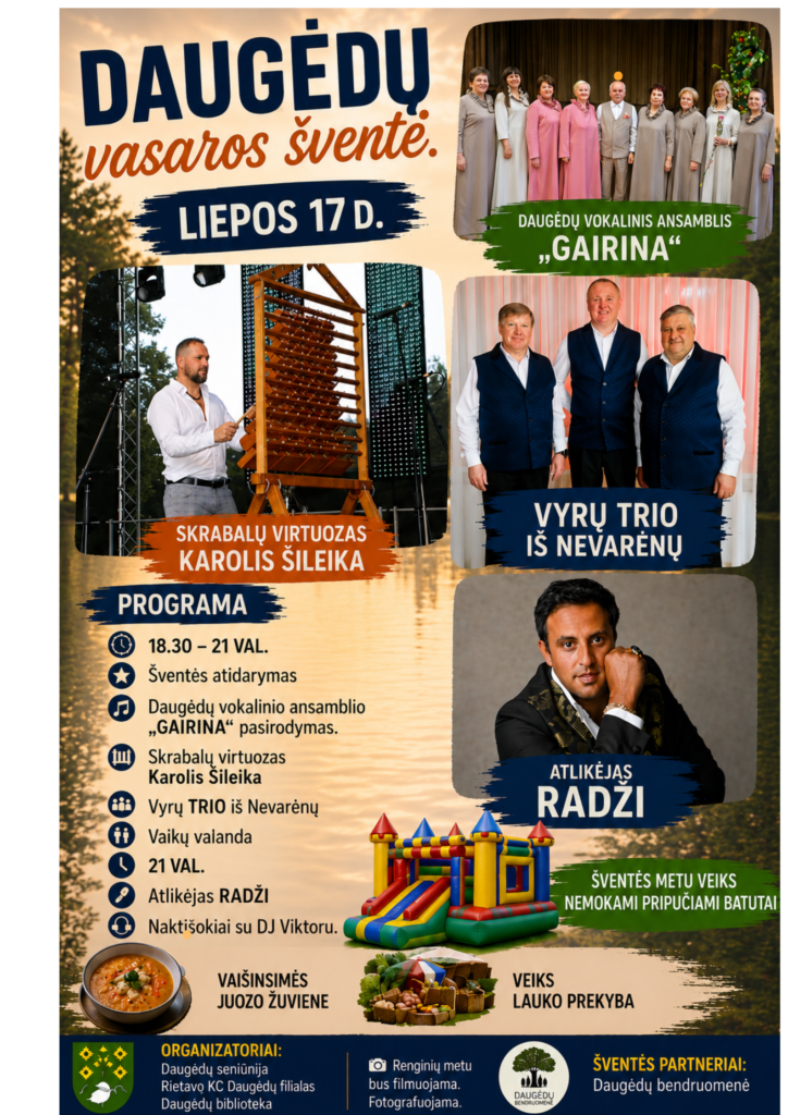 Daugėdų vasaros šventė Liepos 17 d.