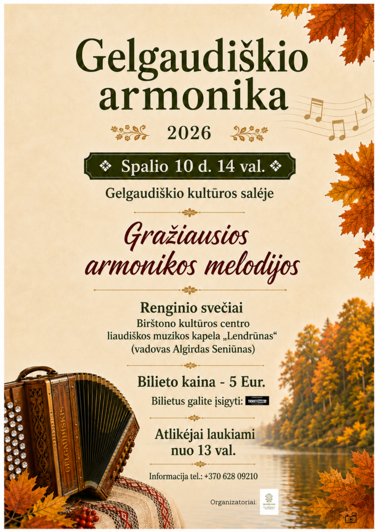 GELGAUDIŠKIO ARMONIKA 2026