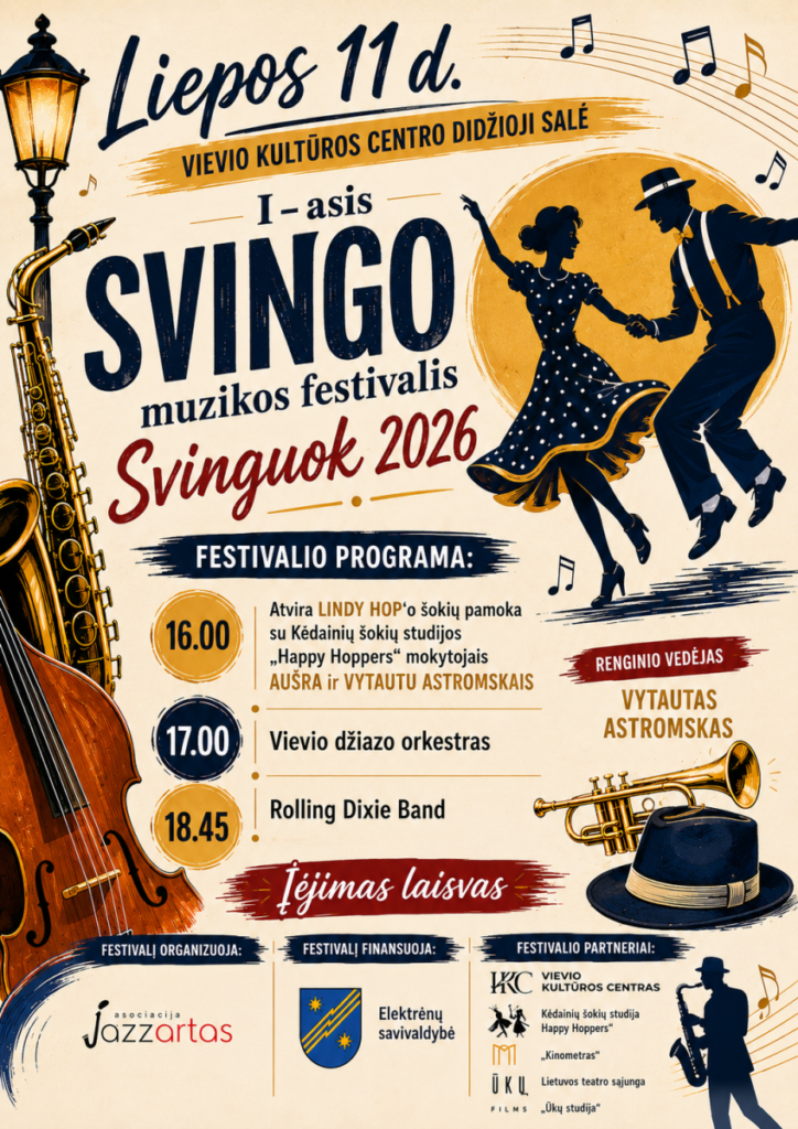 I-asis svingo muzikos festivalis „Svinguok 2026“
