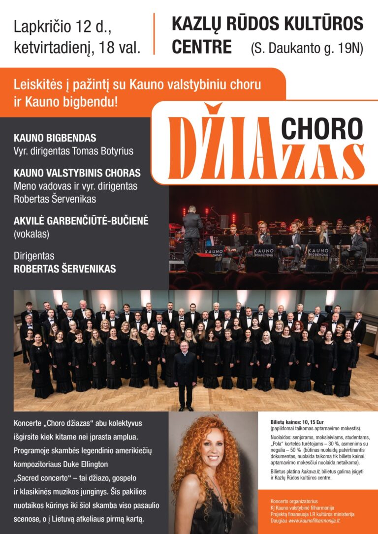 KONCERTAS „CHORO DŽIAZAS“