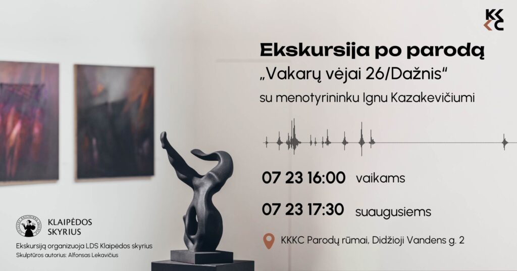 Ekskursija parodoje „Vakarų vėjai‘26/Dažnis“ vaikams ir šeimoms su Ignu Kazakevičiumi