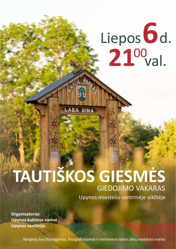 Liepos 6-oji Upynoje