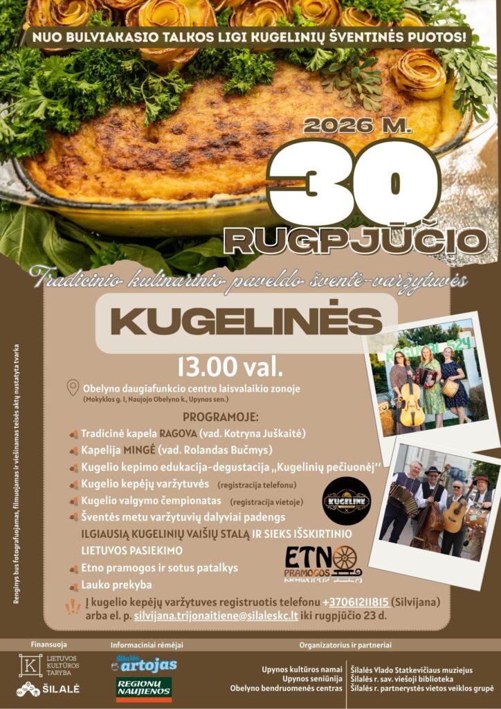 Tradicinio kulinarinio paveldo šventė-varžytuvės KUGELINĖS