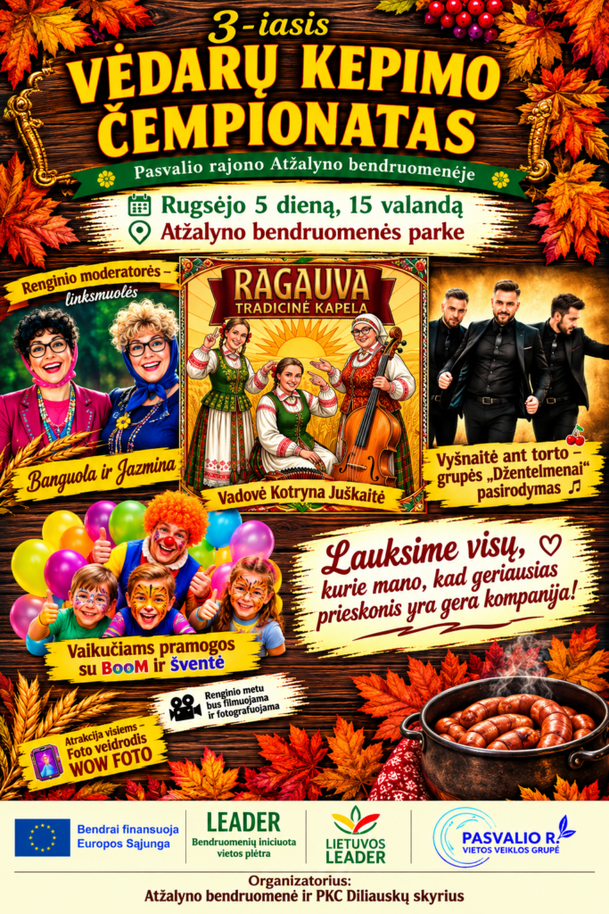 „3-iasis vėdarų kepimo čempionatas“ Atžalyno bendruomenės parke