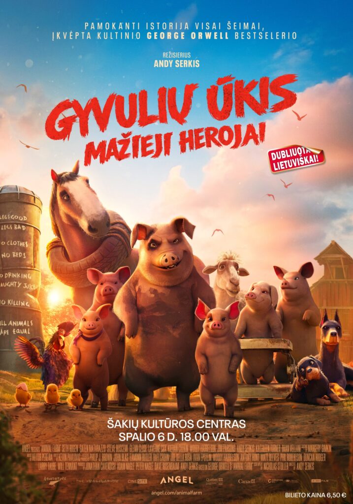 KINO FILMAS „GYVULIŲ ŪKIS: MAŽIEJI HEROJAI”