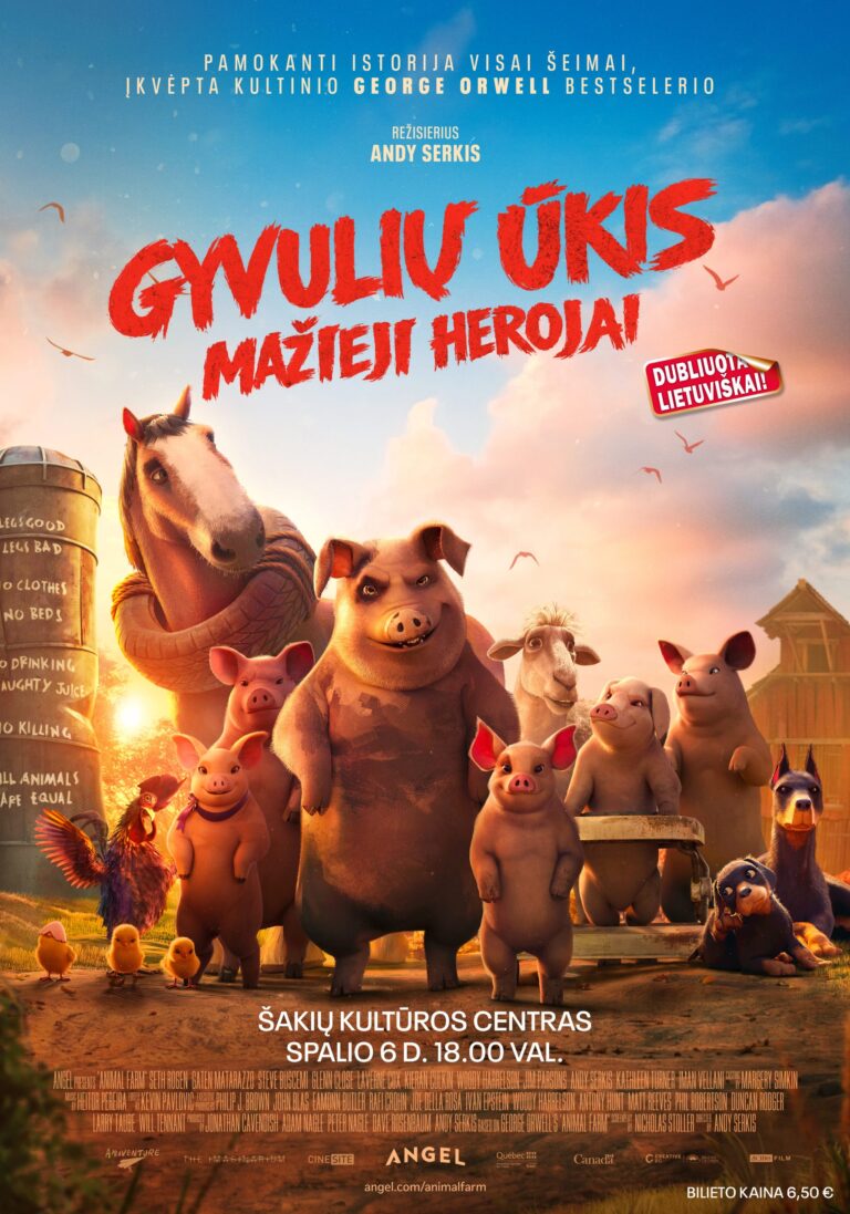 KINO FILMAS „GYVULIŲ ŪKIS: MAŽIEJI HEROJAI”