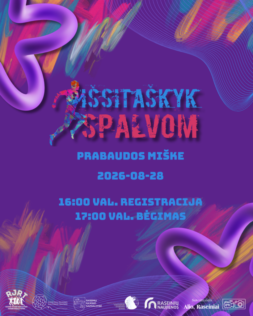 Bėgimas „Išsitaškyk spalvom 2026“