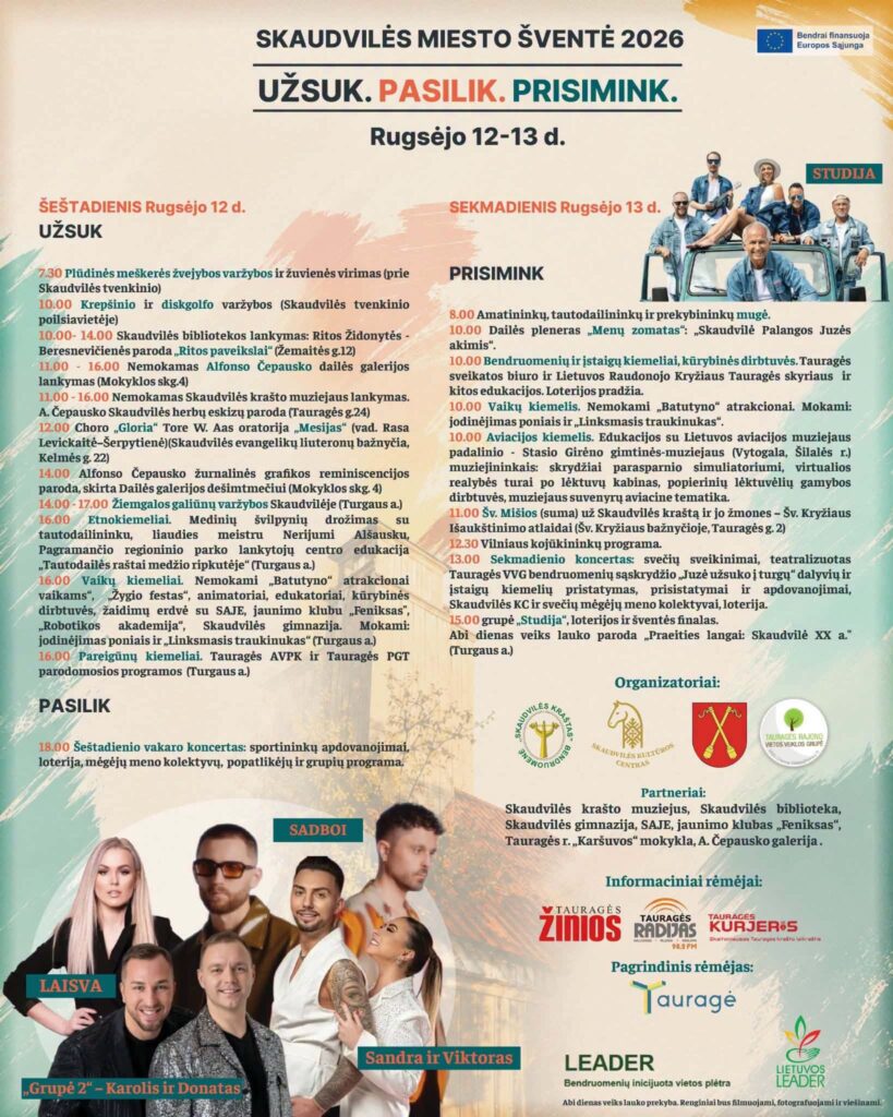 Skaudvilės miesto šventė 2026