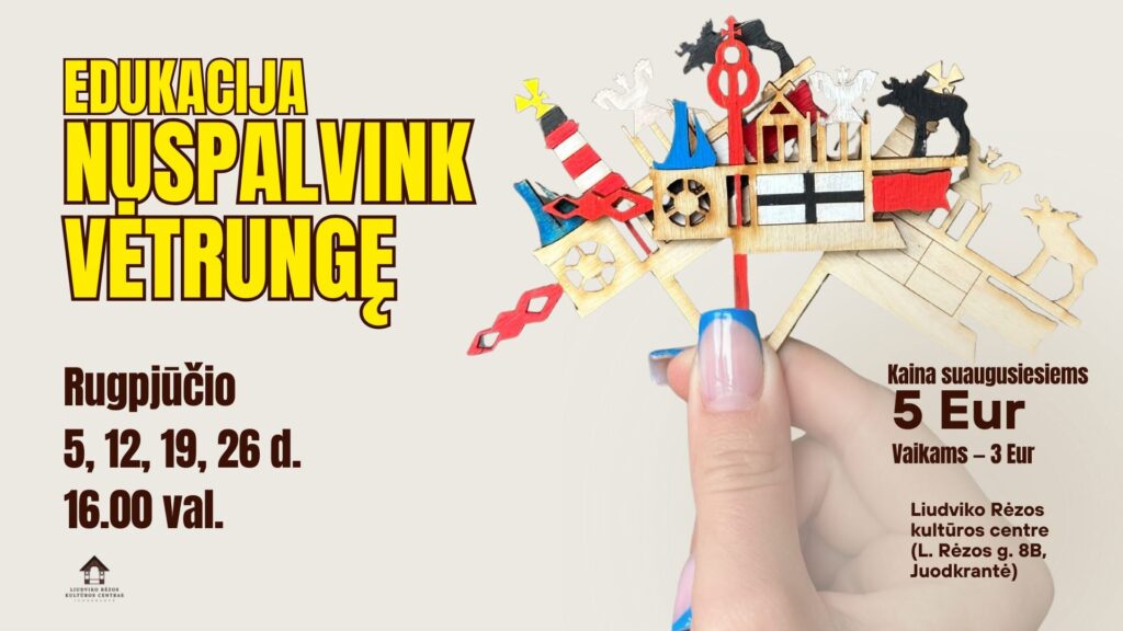 Kūrybinė edukacija ,,Nuspalvink vėtrungę”