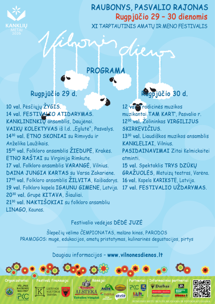 XI tarptautinis amatų ir meno festivalis „Vilnonės dienos “ Raubonyse