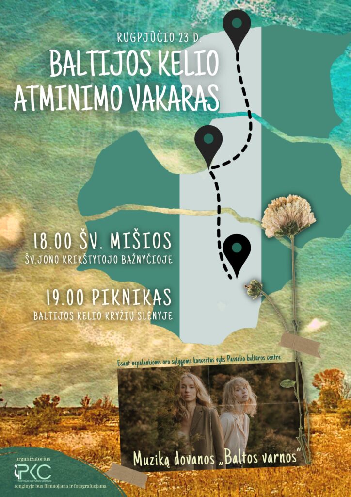 Baltijos kelio atminimo vakaras Pasvalyje!