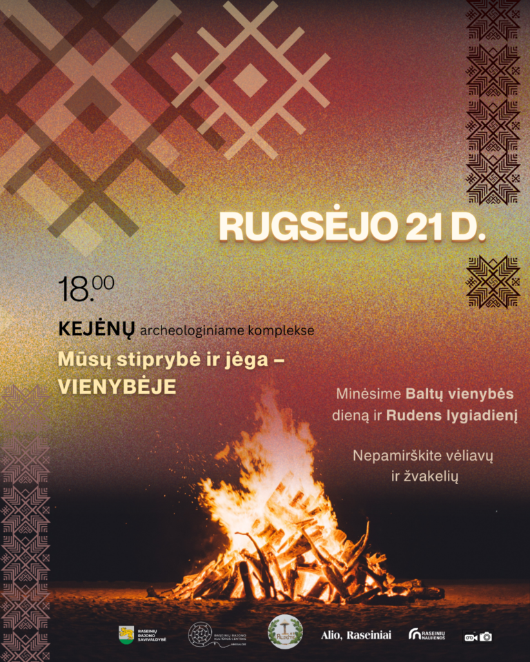 Baltų vienybės dienos ir Rudens lygiadienio minėjimas Kejėnų archeologiniame komplekse