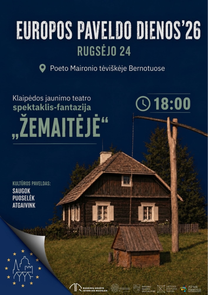 Europos paveldo dienos’26: saugok, puoselėk, atgaivink