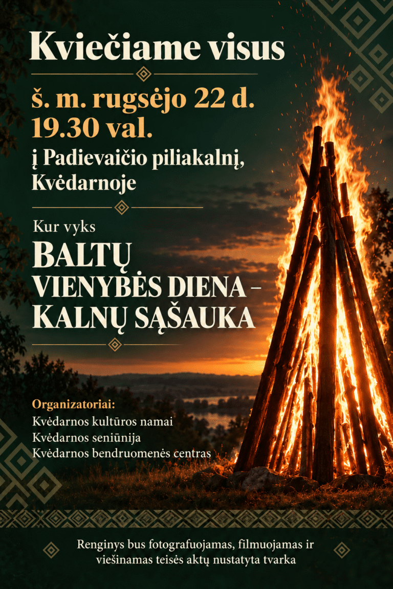 Baltų vienybės diena ant Padievaičio piliakalnio