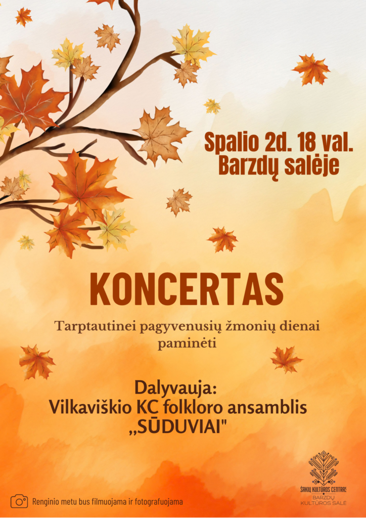 TARPTAUTINEI PAGYVENUSIŲ ŽMONIŲ DIENAI SKIRTAS KONCERTAS