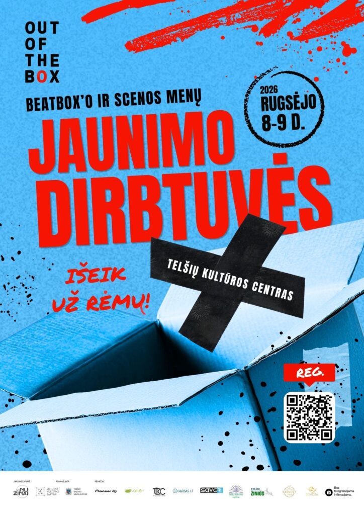 Beatbox’o ir scenos menų jaunimo dirbtuvės „Išeik už rėmų“