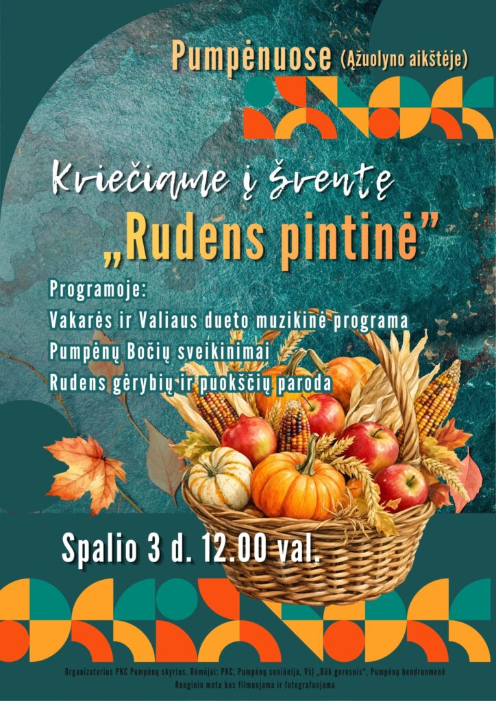 Šventė Pumpėnuose „Rudens pintinė“