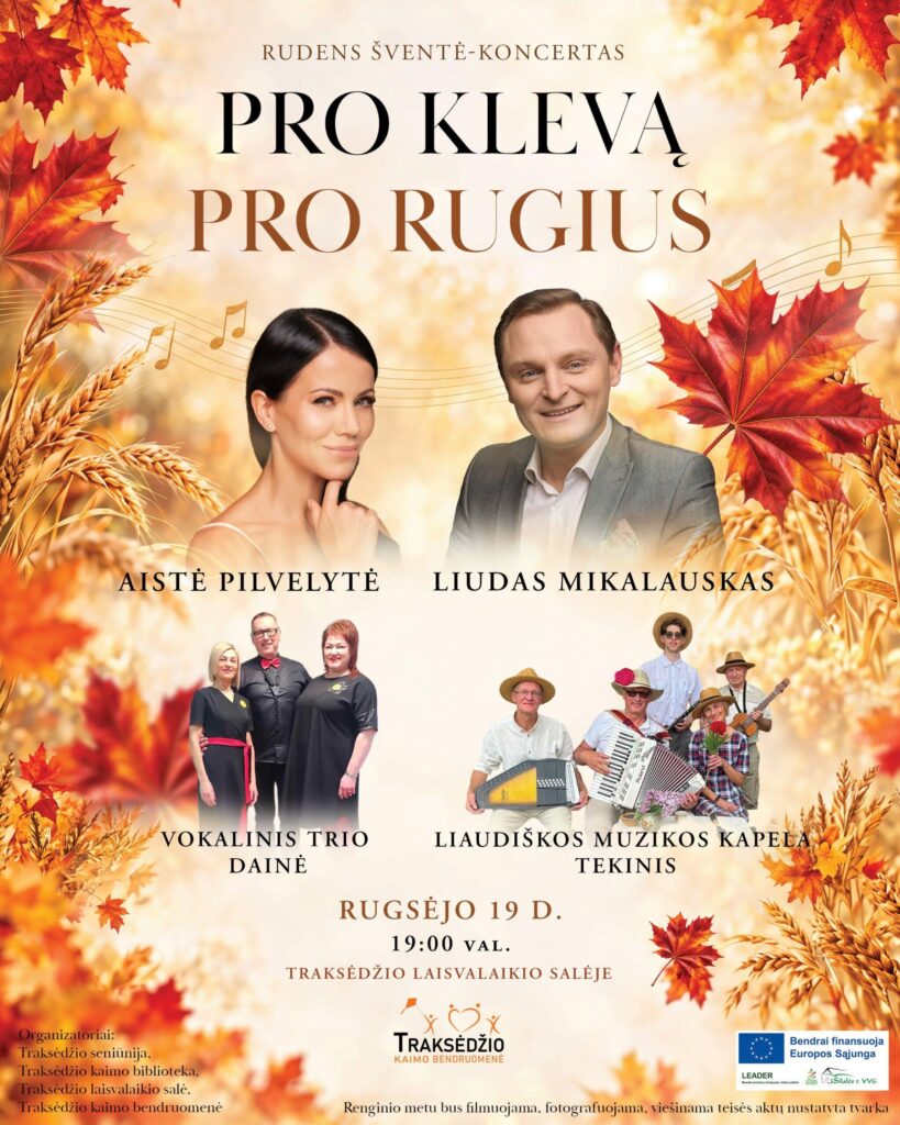 Rudens šventė-koncertas PRO KLEVĄ PRO RUGIUS