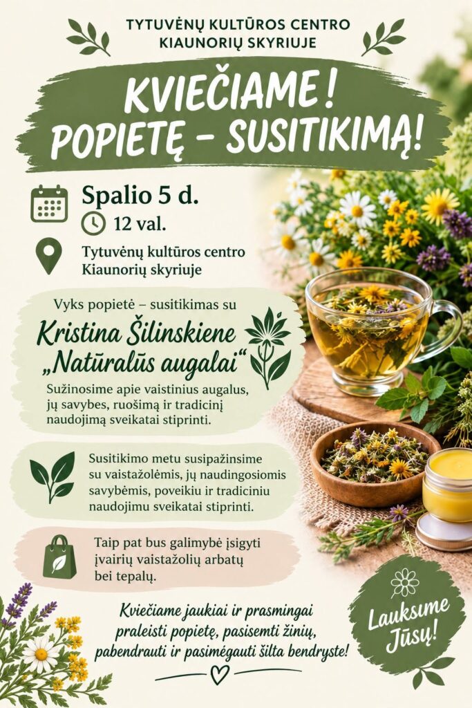 Susitikimas su Kristina Šilinskiene – Naktižiede