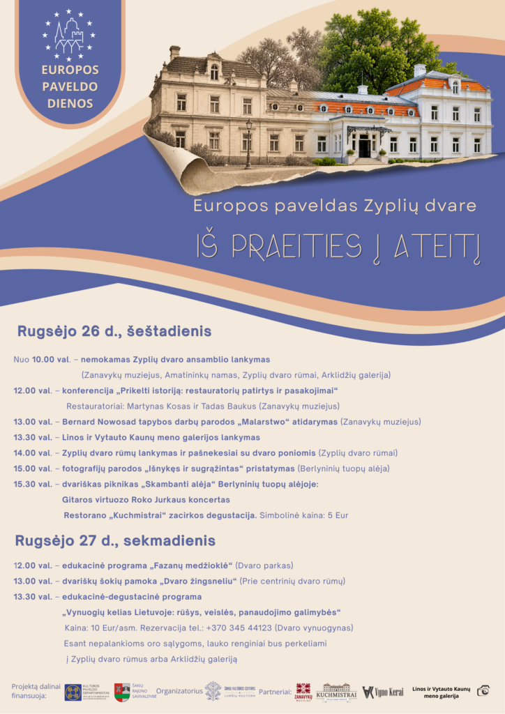 EUROPOS PAVELDO DIENOS ZYPLIŲ DVARE
