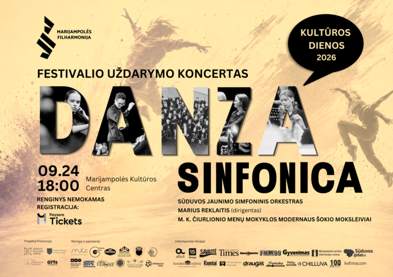 FESTIVALIO UŽDARYMO KONCERTAS „DANZA SINFONICA“ | MARIJAMPOLĖ
