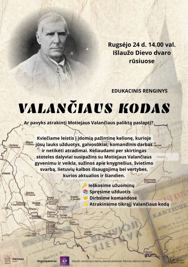 Edukacinis renginys VALANČIAUS KODAS