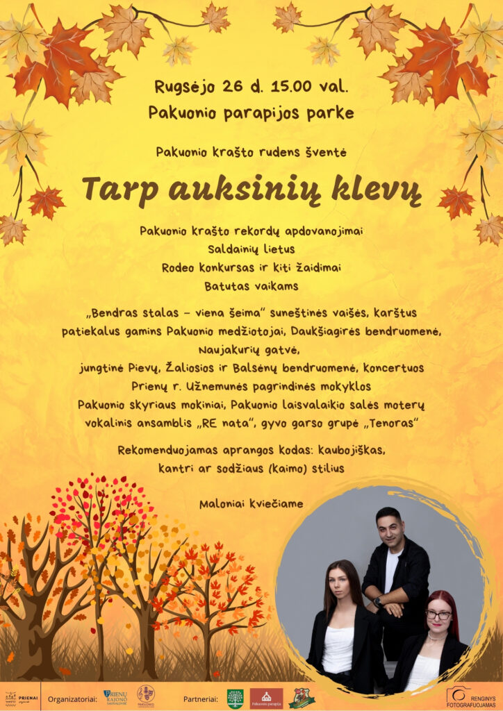 Pakuonio krašto rudens šventė TARP AUKSINIŲ KLEVŲ