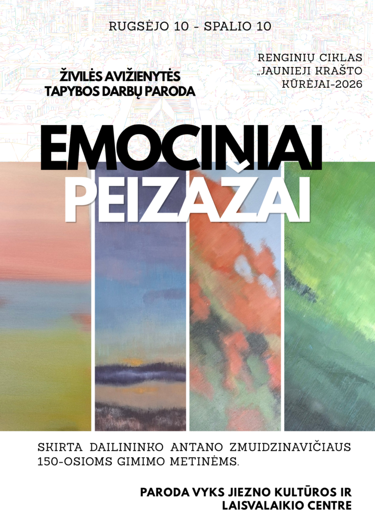 Živilės Avižienės tapybos darbų paroda „Emociniai peizažai”