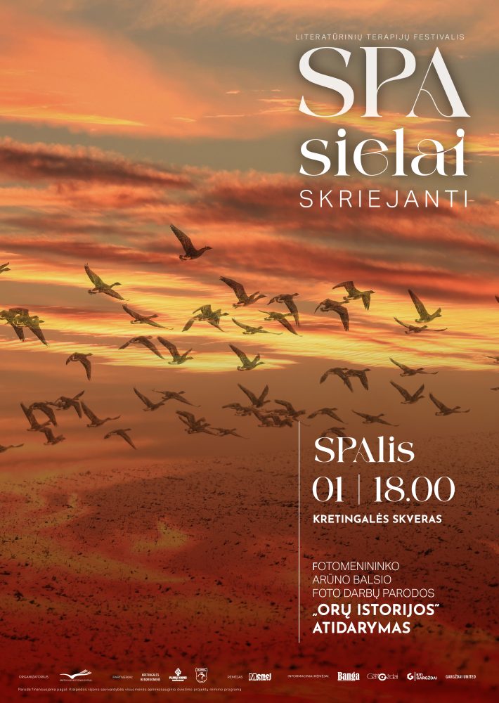 Terapijų festivalis ,,SPA sielai. Skriejanti” A. Balsio foto darbų paroda ,,Orų istorijos”