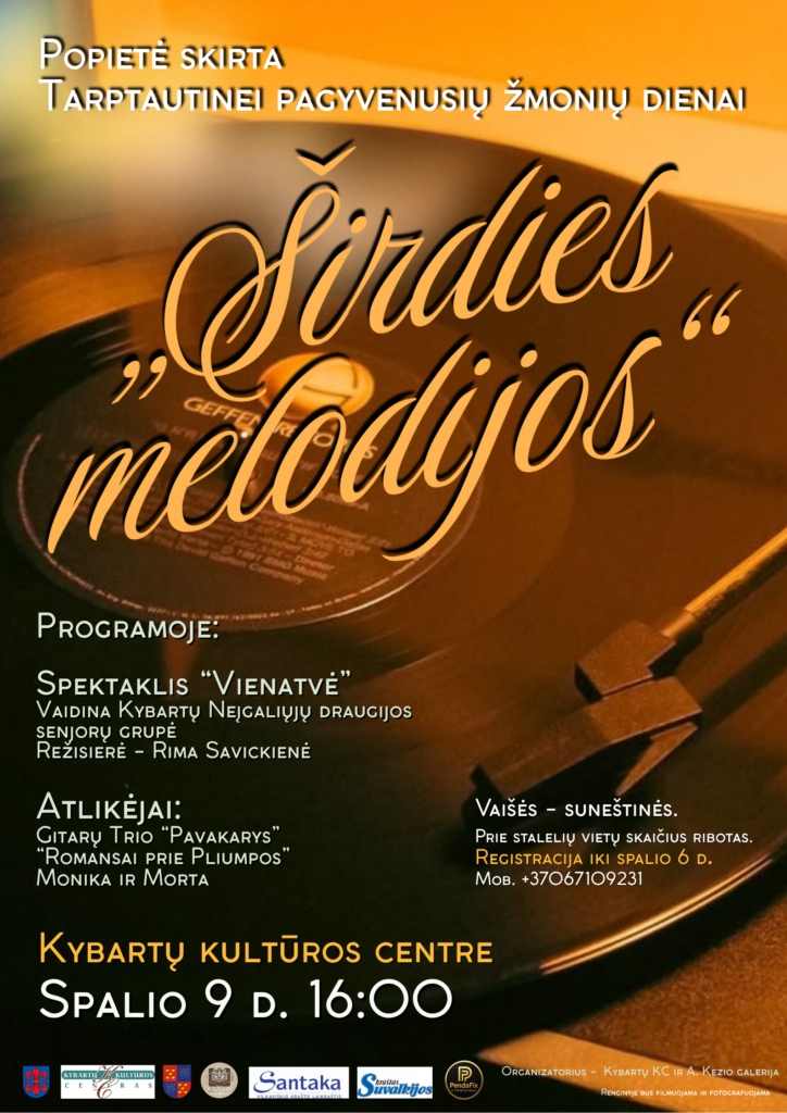 Popietė „Sirdies melodijos” Tarptautinei pagyvenusių žmonių dienai