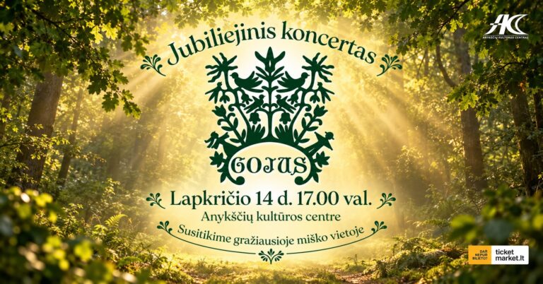 Anykščių kultūros centro liaudiškų šokių kolektyvo „Gojus“ jubiliejinis koncertas
