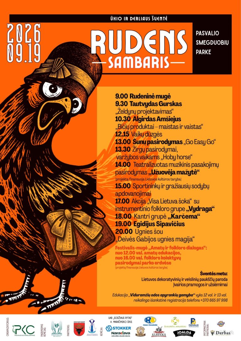 Ūkio ir derliaus šventė „Rudens sambaris“ Pasvalyje!