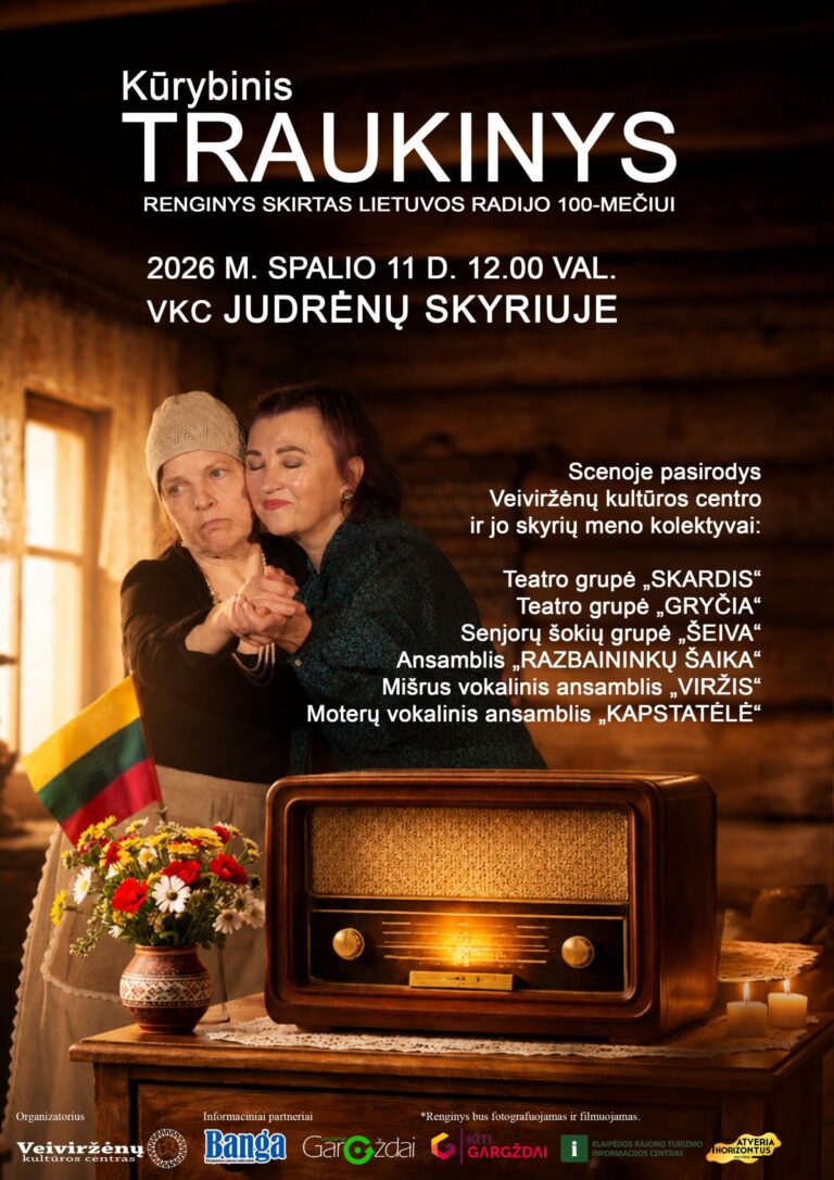 Lietuvos radijo 100-mečiui skirtas teatralizuotas renginys „Kūrybinis traukinys“ Judrėnuose
