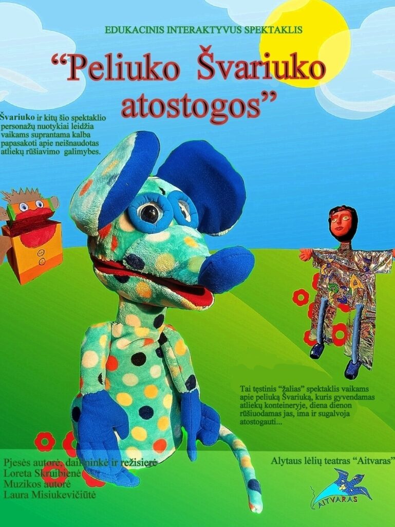 Edukacinis spektaklis „Peliuko švariuko atostogos“ | Raseiniai