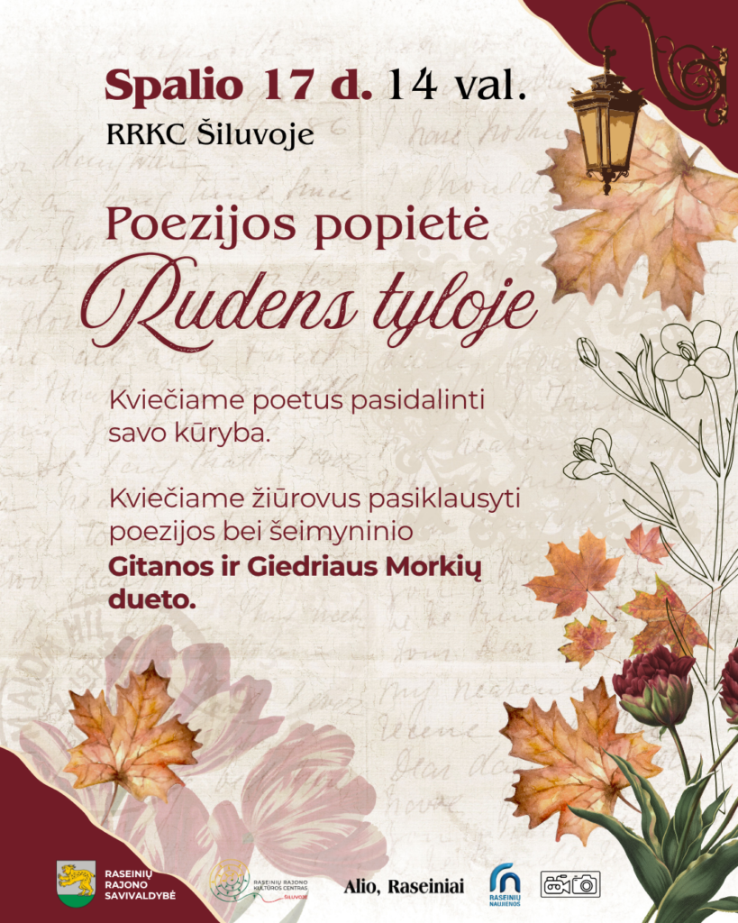 Poezijos popietė „Rudens tyloje“ Šiluvoje