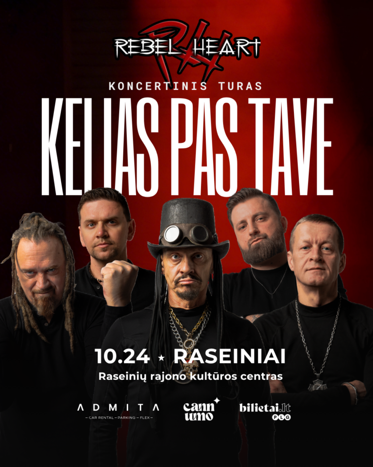 „Rebelheart“ koncertas „Kelias pas tave“
