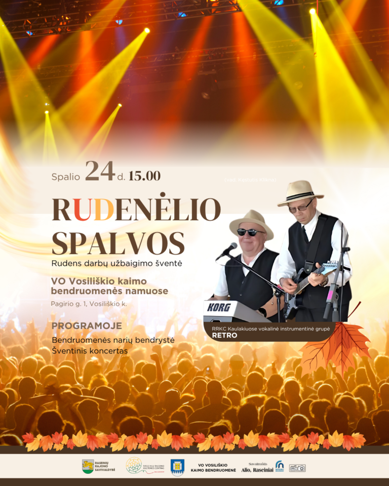 Rudens darbų užbaigimo šventė „Rudenėlio spalvos“