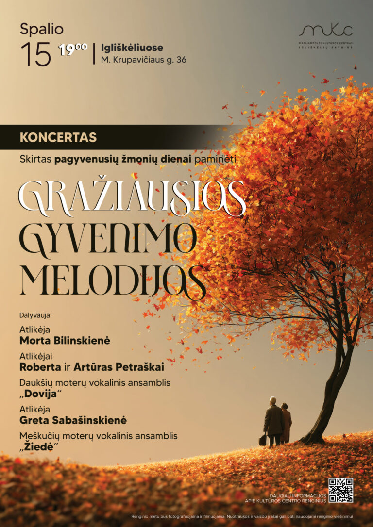 KONCERTAS „GRAŽIAUSIOS GYVENIMO MELODIJOS“ | IGLIŠKĖLIAI