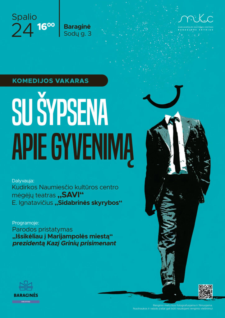 KOMEDIJOS VAKARAS „SU ŠYPSENA APIE GYVENIMĄ“ | BARAGINĖ