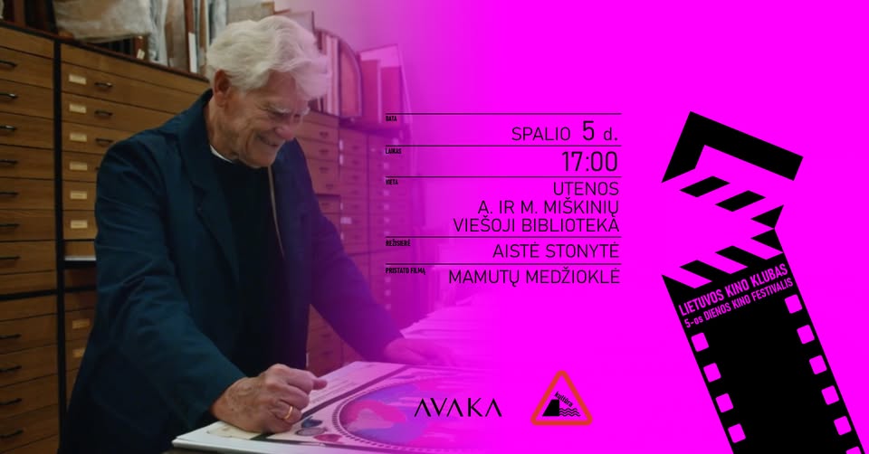 Dokumentinio filmo „Mamutų medžioklė“ peržiūra ir pristatymas
