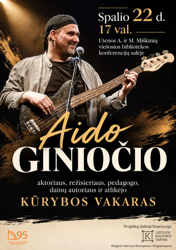 Aido Giniočio kūrybos vakaras