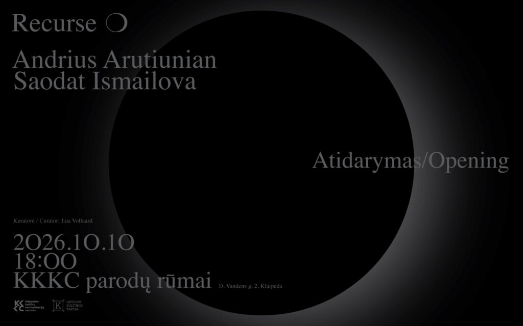 Andriaus Arutiuniano ir Saodat Ismailovos parodos „Recurse ❍“ atidarymas