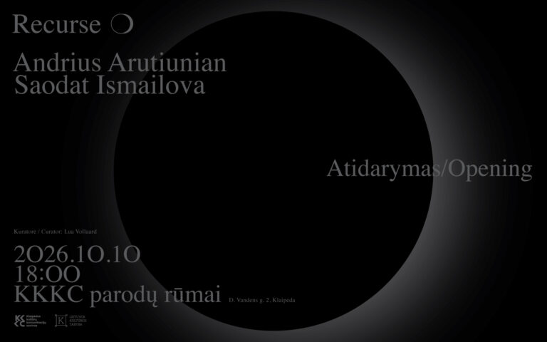 Andriaus Arutiuniano ir Saodat Ismailovos parodos „Recurse ❍“ atidarymas