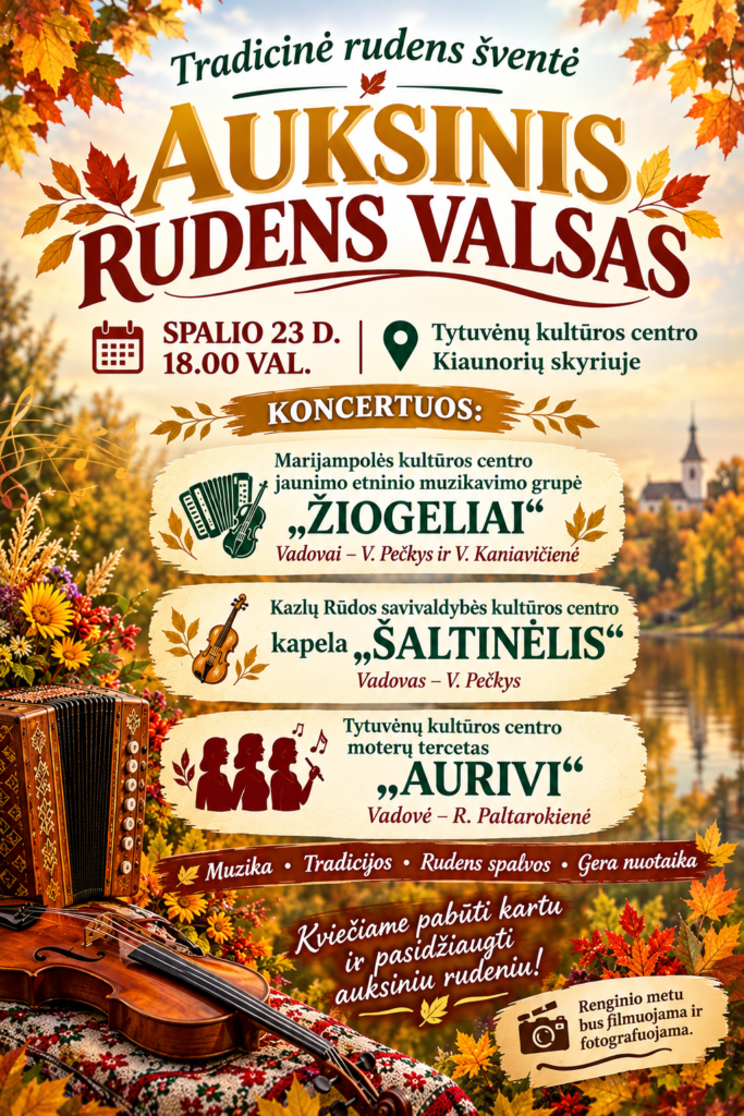 Tradicinė rudens šventė „Auksinis rudens valsas“