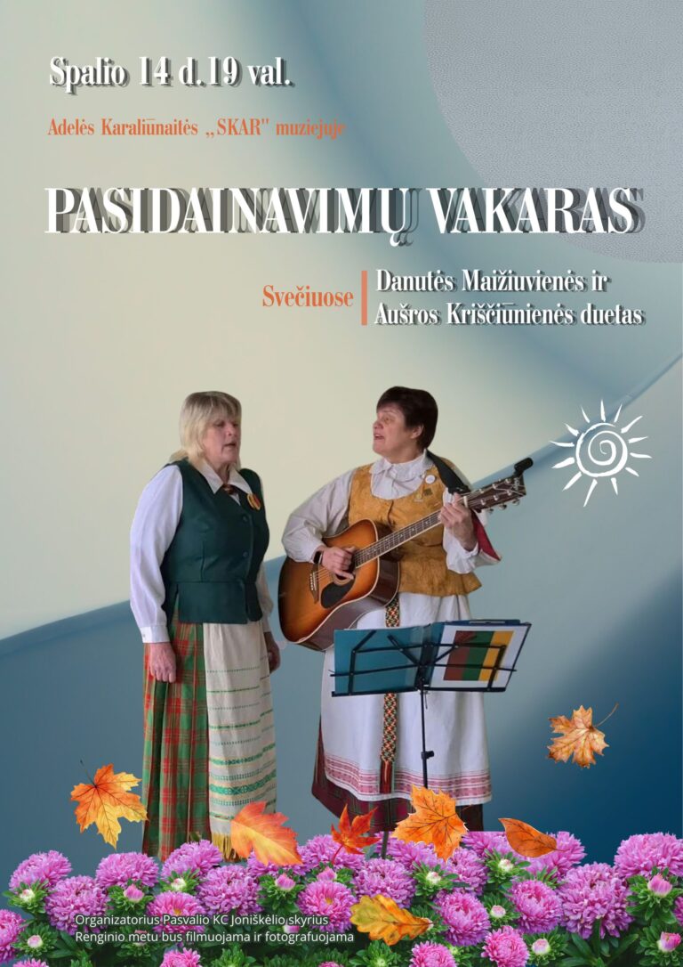 Pasidainavimai A. Karaliūnaitės muziejuje „Skar“ Joniškėlyje