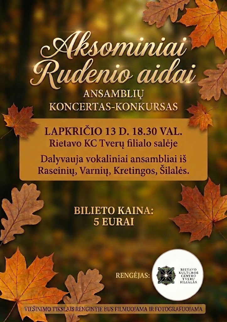 Aksominiai rudens aidai – ansamblių koncertas-konkursas